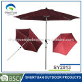 Waterproof garden alum pole with 2 m size patio market umbrella
